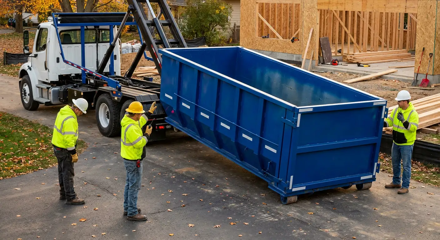 Construction dumpster delivery and waste management in Loveland, CO