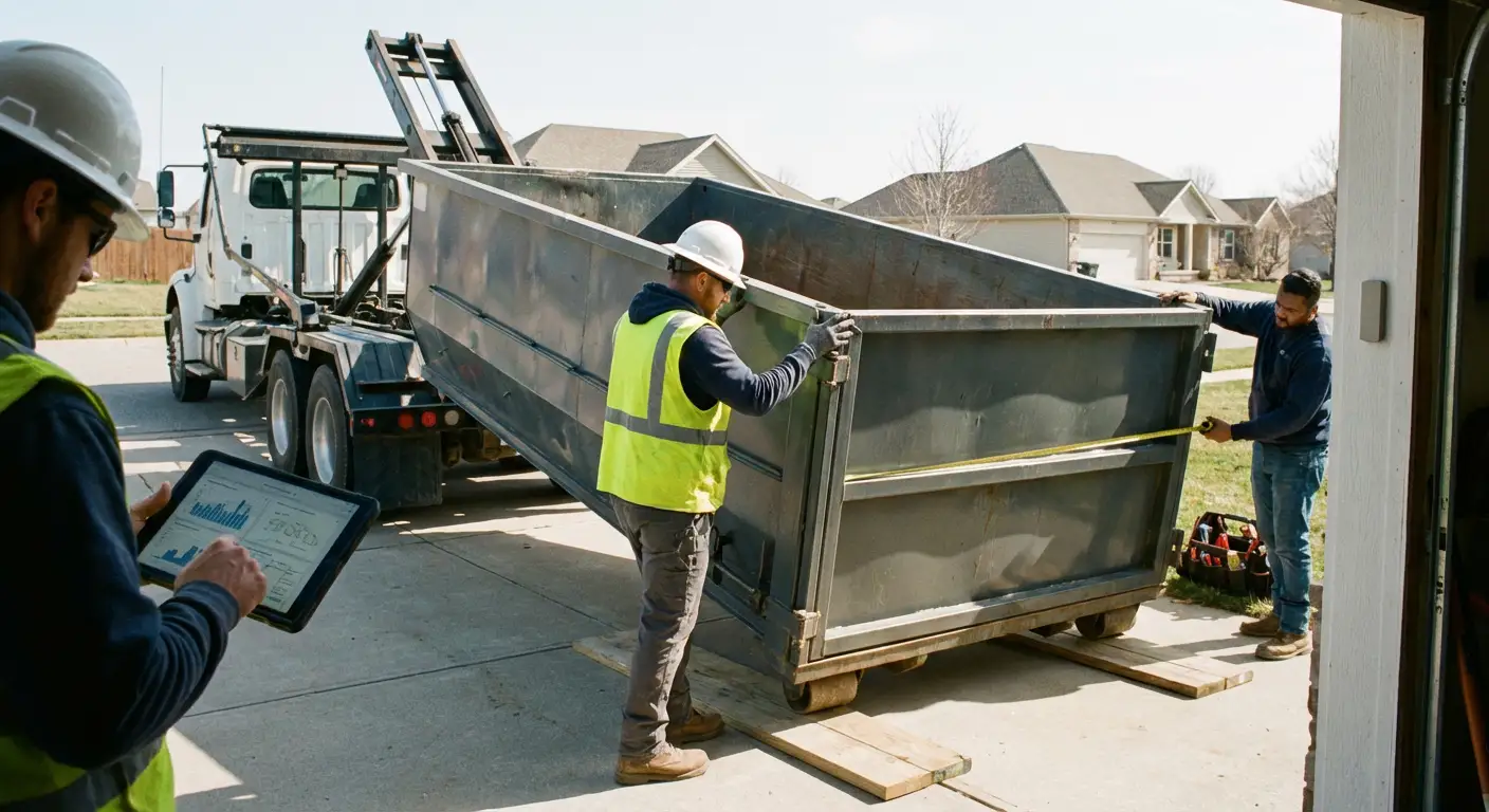 Roll-off dumpster dimensions and capacity guide in Loveland, CO
