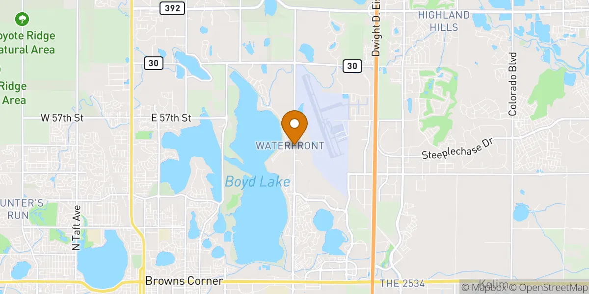 neighborhood map in Loveland, CO