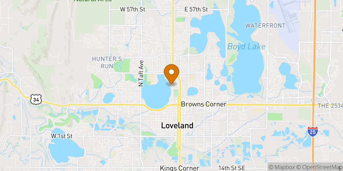 neighborhood map in Loveland, CO