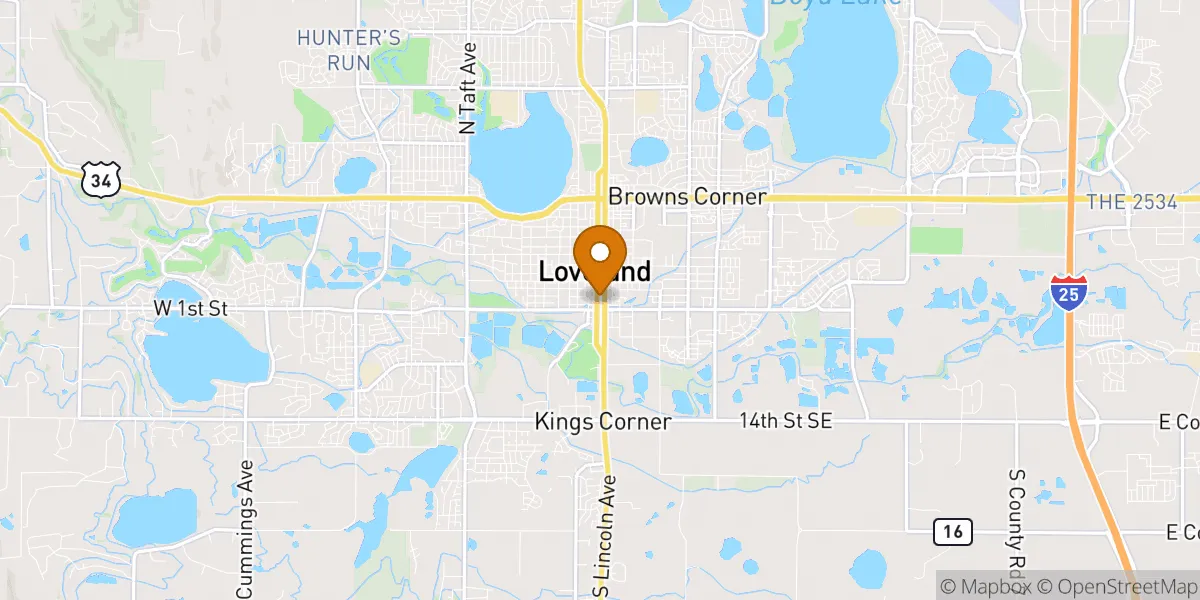 neighborhood map in Loveland, CO