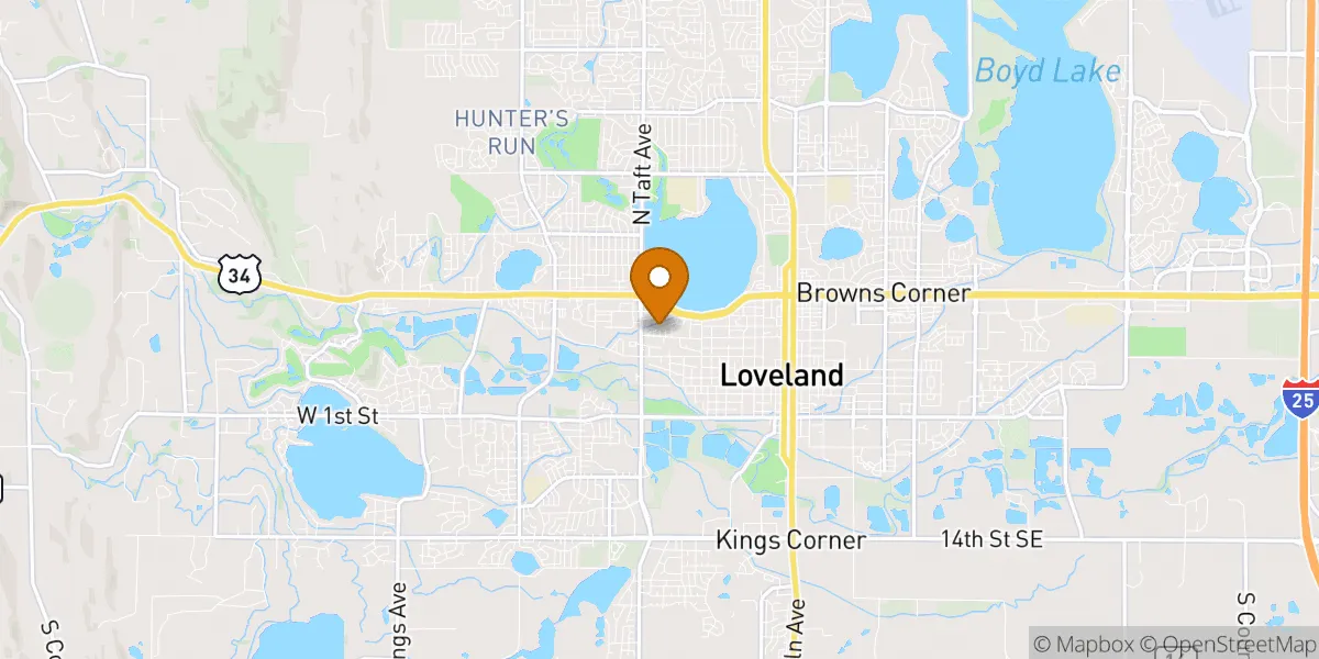 neighborhood map in Loveland, CO