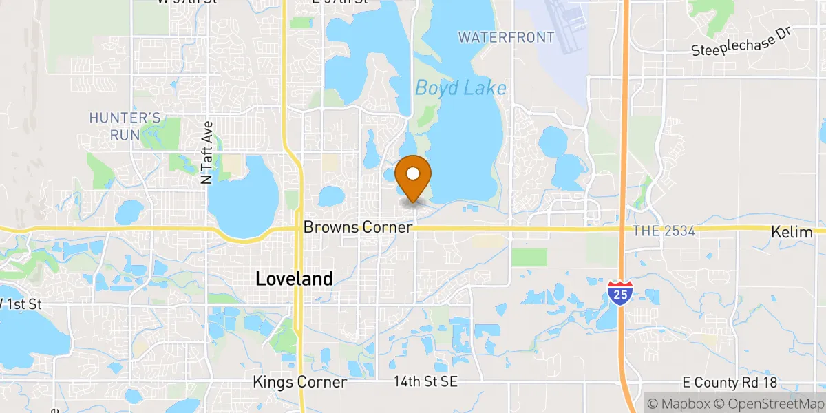 neighborhood map in Loveland, CO