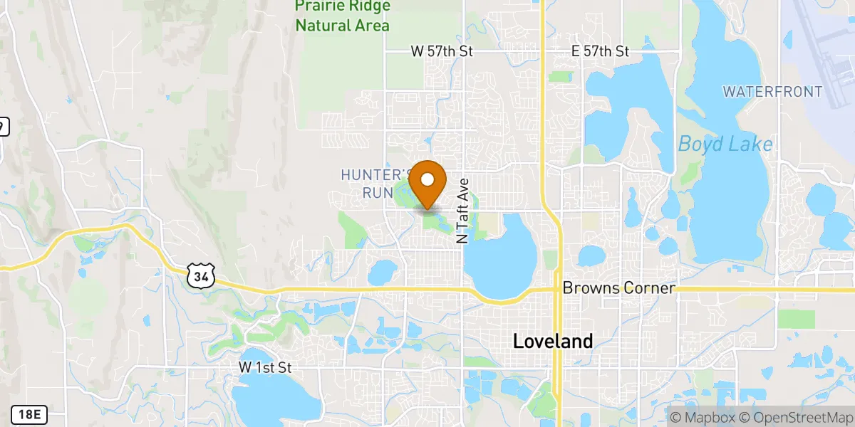 neighborhood map in Loveland, CO